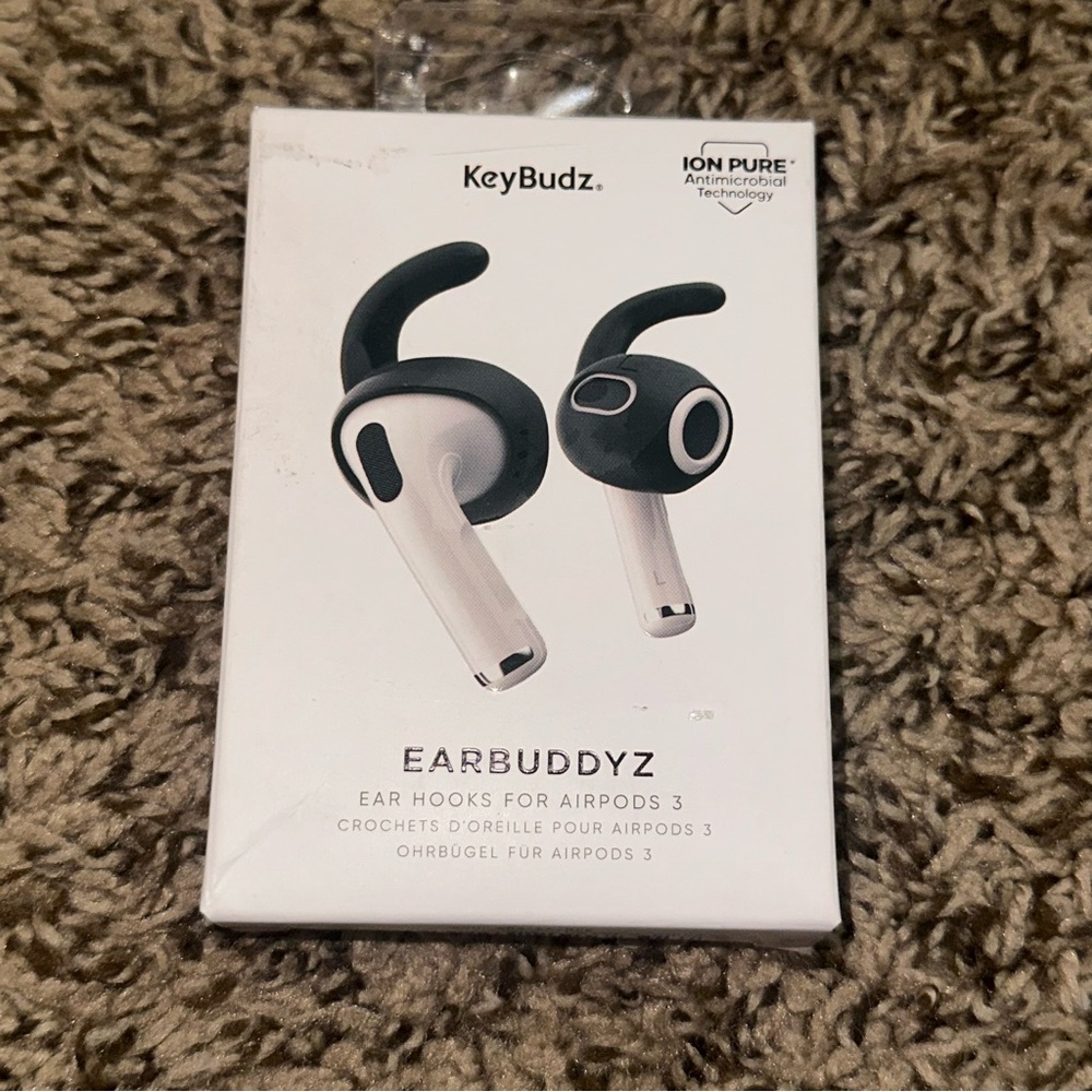 Black Ear Hooks for AirPods 3